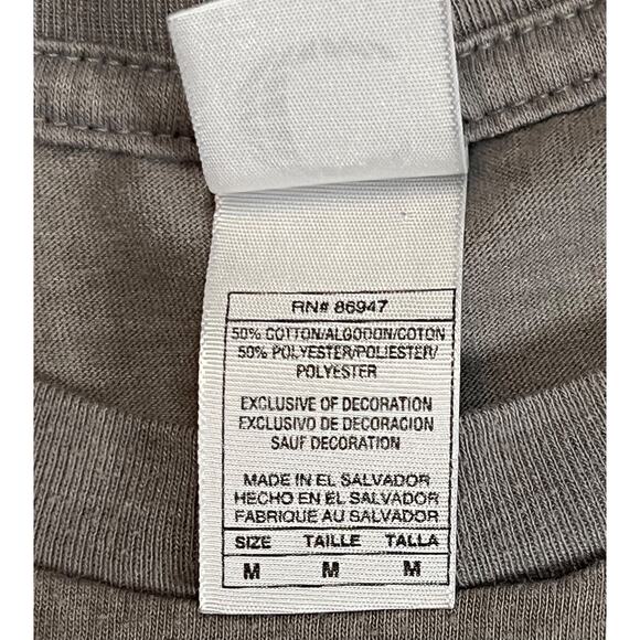 AC/DC Horns Graphic T-Shirt Highway to Hell Gray Medium | Classic Rock Band Tee - Picture 5 of 14